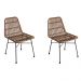 Conjunto com 2 Cadeiras Marmaris Rattan Natural