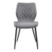 Conjunto com 2 Cadeiras Palmer Cinza