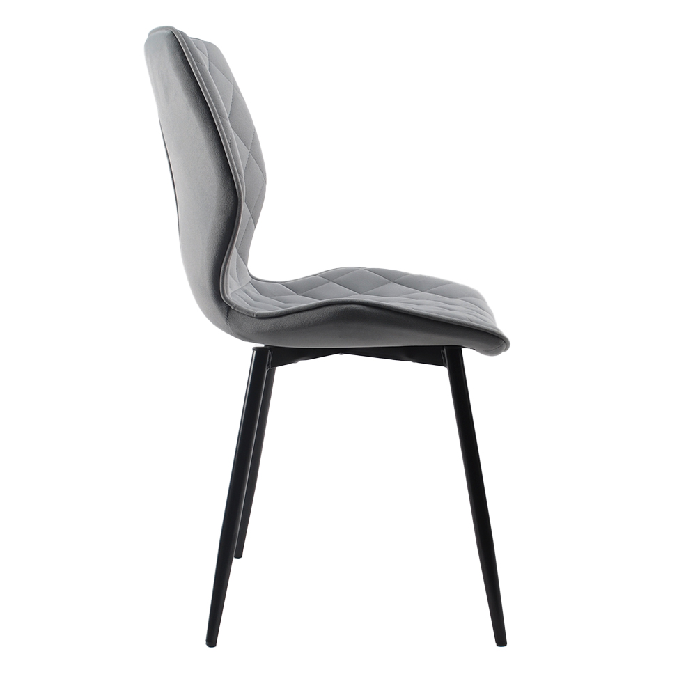 Conjunto com 2 Cadeiras Palmer Cinza