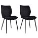 Conjunto com 2 Cadeiras Palmer Preto