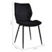 Conjunto com 2 Cadeiras Palmer Preto