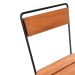 Conjunto com 2 Cadeiras Porto Natural e Preto