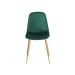 Conjunto com 2 Cadeiras Sindy Verde Pernas Cromadas