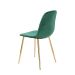 Conjunto com 2 Cadeiras Sindy Verde Pernas Cromadas