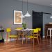 Conjunto com 2 Cadeiras Tóquio Castanho e Amarela