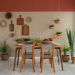 Conjunto com 2 Cadeiras Tóquio Castanho e Cinza