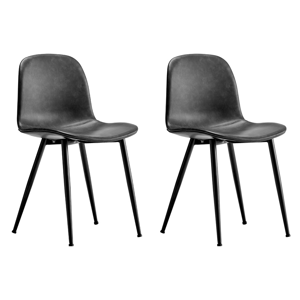 Conjunto com 2 Cadeiras Thalía Cinza