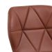 Conjunto com 2 Cadeiras Tulipa Eiffel Marrom Whisky