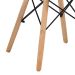 Conjunto com 2 Cadeiras Tulipa Eiffel Marrom Whisky