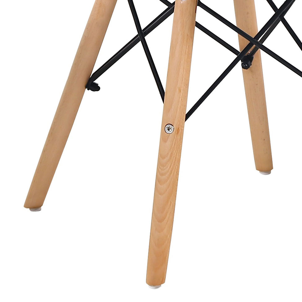 Conjunto com 2 Cadeiras Tulipa Eiffel Marrom Whisky