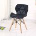 Conjunto com 2 Cadeiras Tulipa Eiffel Preto