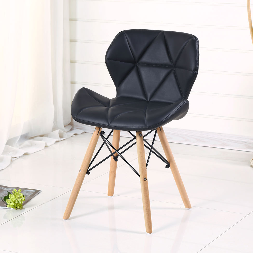 Conjunto com 2 Cadeiras Tulipa Eiffel Preto