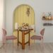 Conjunto com 2 Cadeiras de Cozinha Bella Sarja Rosa