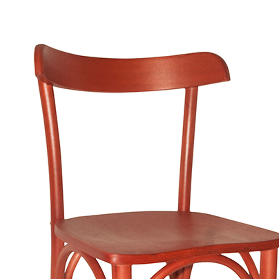 Conjunto com 2 Cadeiras de Cozinha Laura Vermelho