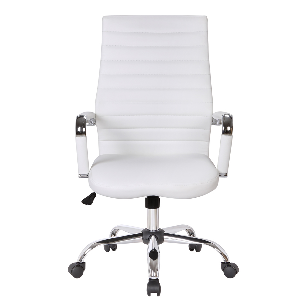 Conjunto com 2 Cadeiras de Escritório Diretor Giratórias Cleaner Branco