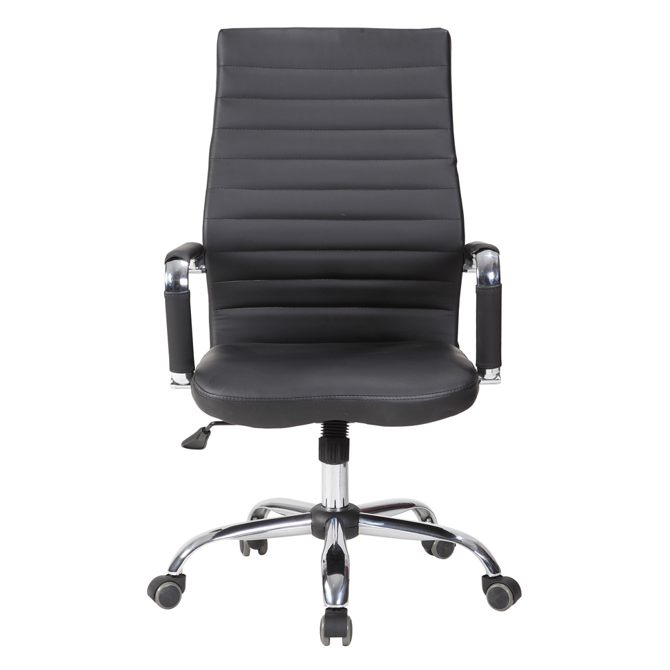 Conjunto com 2 Cadeiras de Escritório Diretor Giratórias Cleaner Preto