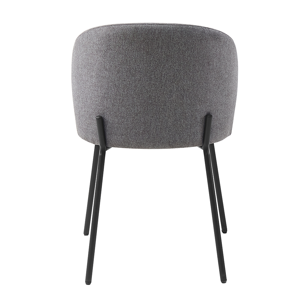 Conjunto com 2 Cadeiras de Jantar Lucy  Cinza