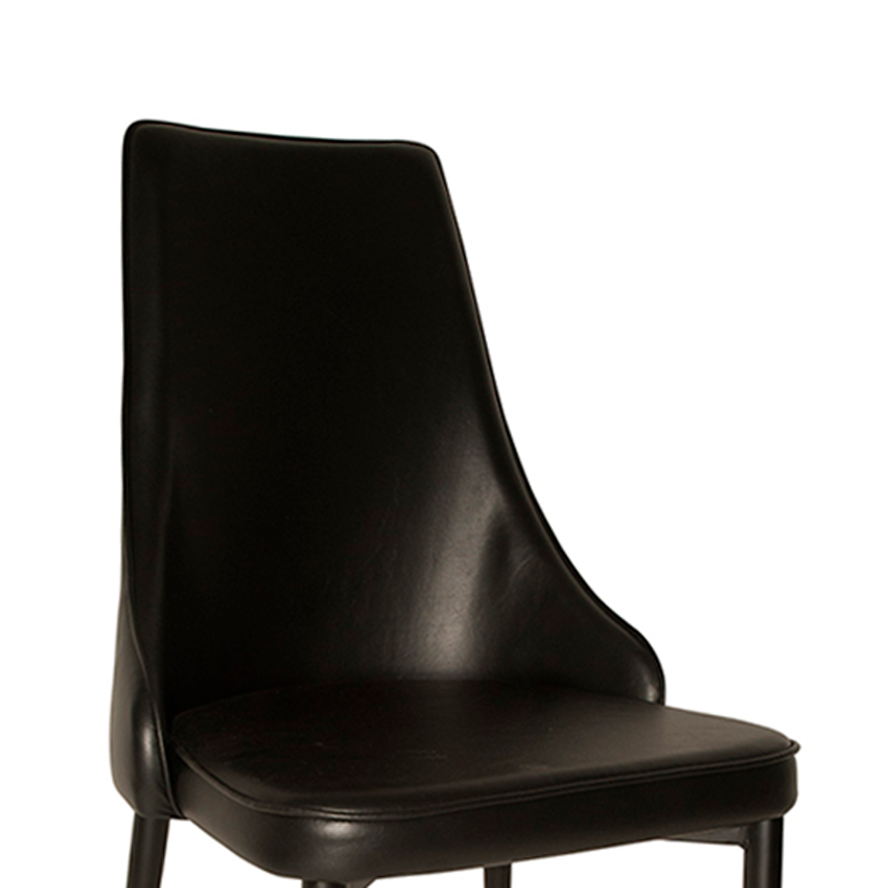 Conjunto com 2 Cadeiras de Jantar Narah Preto