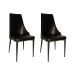 Conjunto com 2 Cadeiras de Jantar Narah Preto