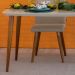 Conjunto com 2 Cadeiras de Jantar Studio Bege Claro e Amêndoa