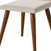 Conjunto com 2 Cadeiras de Jantar Studio Bege Claro e Amêndoa