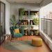 Conjunto com 2 Poltronas Ariel Suede Esmeralda e Dourado