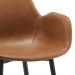 Conjunto com 2 Poltronas Thalía Marrom