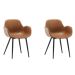 Conjunto com 2 Poltronas Thalía Marrom