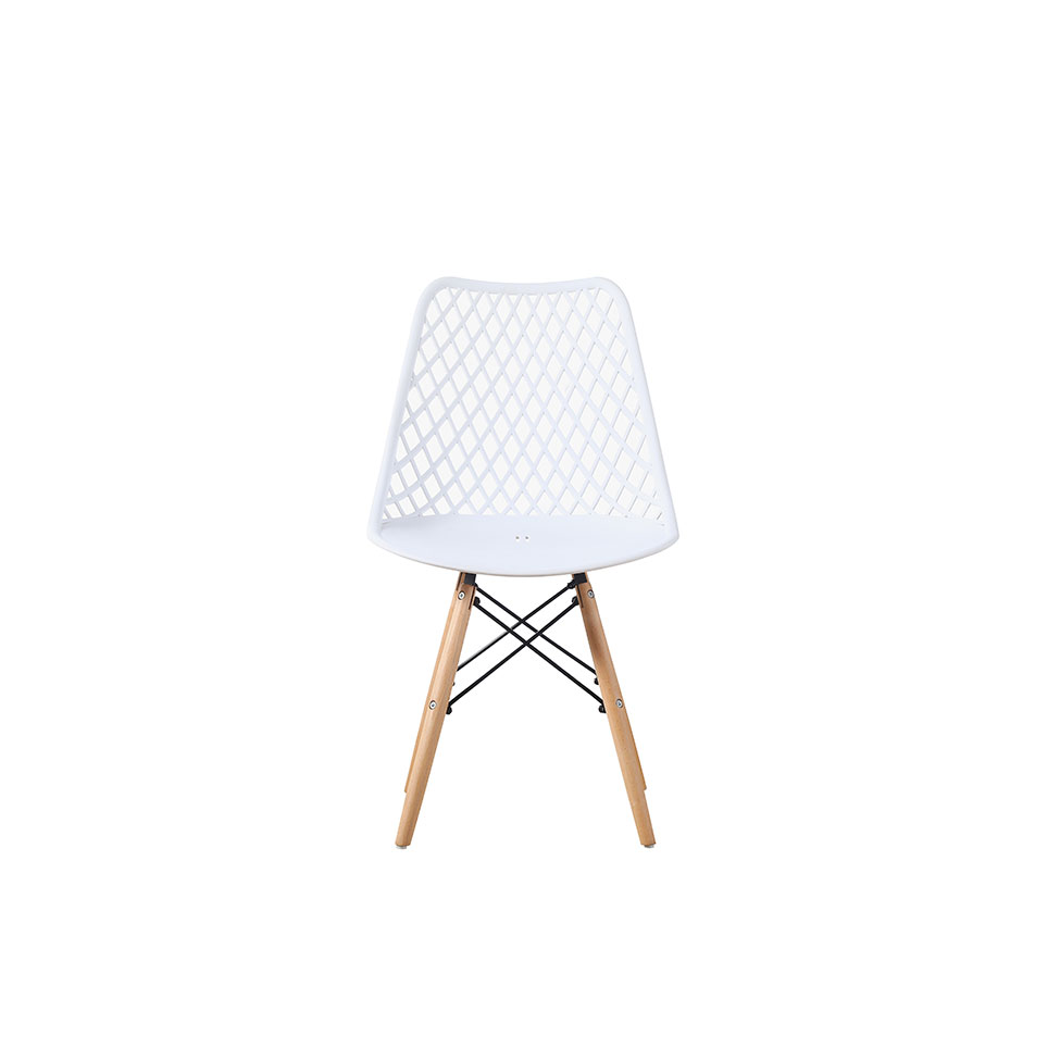 Conjunto com 4 Cadeiras Deva Eiffel Branco