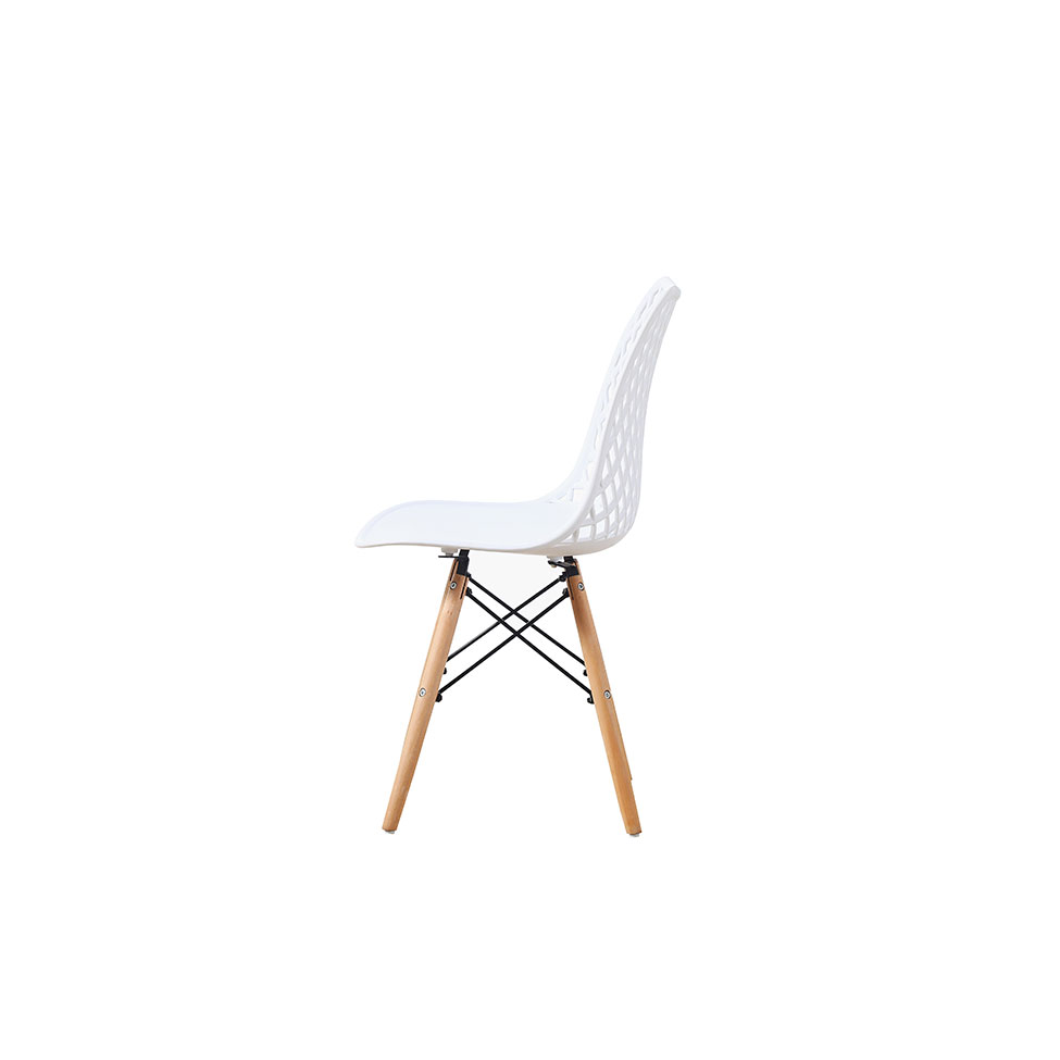 Conjunto com 4 Cadeiras Deva Eiffel Branco