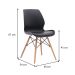 Conjunto com 4 Cadeiras Eames Eiffel Rubi Preto