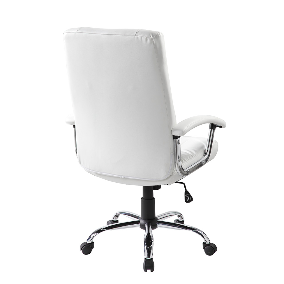 Conjunto com 4 Cadeiras de Escritório Presidente Giratórias Office Plus Branco