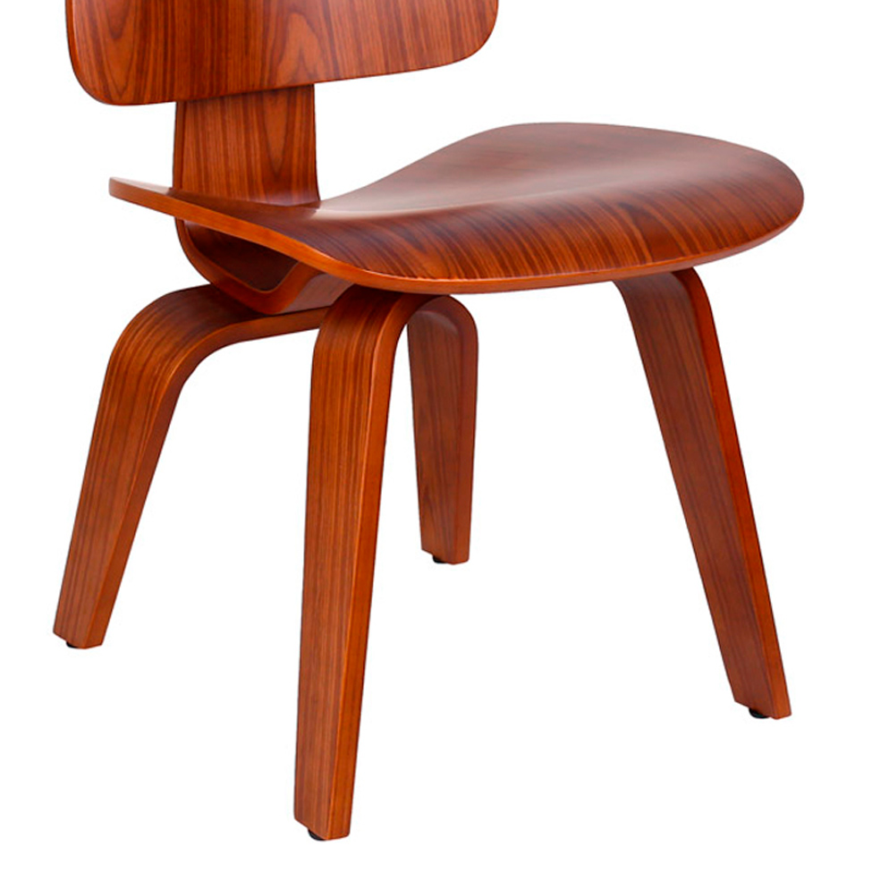 Conjunto com 6 Cadeiras Eames Walnut Madeira