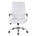 Conjunto com 6 Cadeiras de Escritório Diretor Giratórias Cleaner Branco