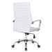 Conjunto com 6 Cadeiras de Escritório Diretor Giratórias Cleaner Branco