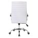 Conjunto com 6 Cadeiras de Escritório Diretor Giratórias Cleaner Branco