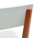 Conjunto de 2 Cadeiras Tóquio Branco e Castanho