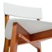 Conjunto de 2 Cadeiras Tóquio Branco e Castanho