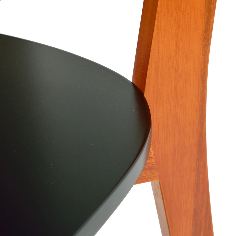 Conjunto de 2 Cadeiras Tóquio Preto e Castanho