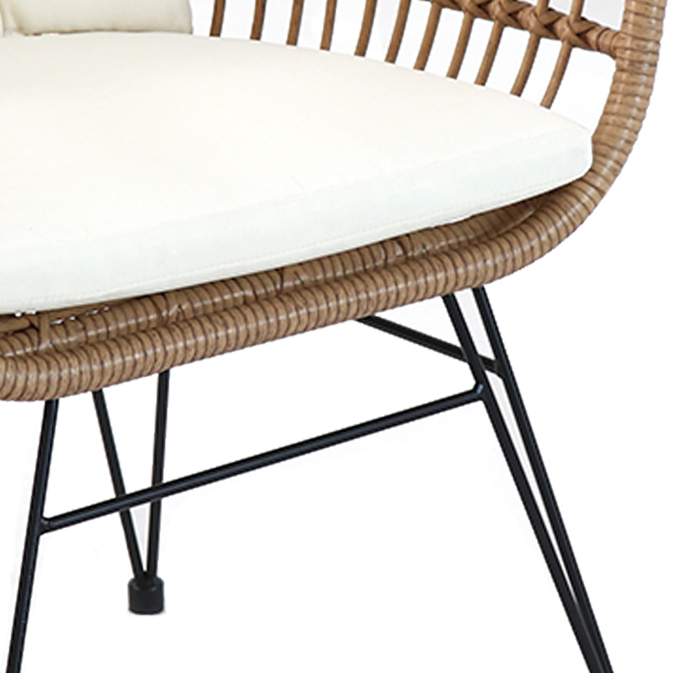 Conjunto de Área Externa Darian Natural e Bege