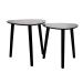 Conjunto de Mesa Lateral Ellie Preta