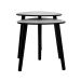Conjunto de Mesa Lateral Ellie Preta