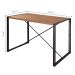 Conjunto de Mesa Wooden com 1 Banco e 2 Cadeiras Preto e Amêndoa