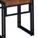 Conjunto de Mesa Wooden com 4 Bancos Preto e Amêndoa