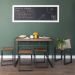 Conjunto de Mesa Wooden com 4 Bancos Preto e Amêndoa