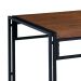 Conjunto de Mesa Wooden com 4 Bancos Preto e Amêndoa
