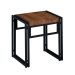 Conjunto de Mesa Wooden com 4 Bancos Preto e Amêndoa