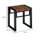 Conjunto de Mesa Wooden com 4 Bancos Preto e Amêndoa
