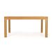 Conjunto de Mesa de Jantar com 1 Banco Macaúba Madeira Maciça Amêndoa e 2 Cadeiras Esmeralda Bege