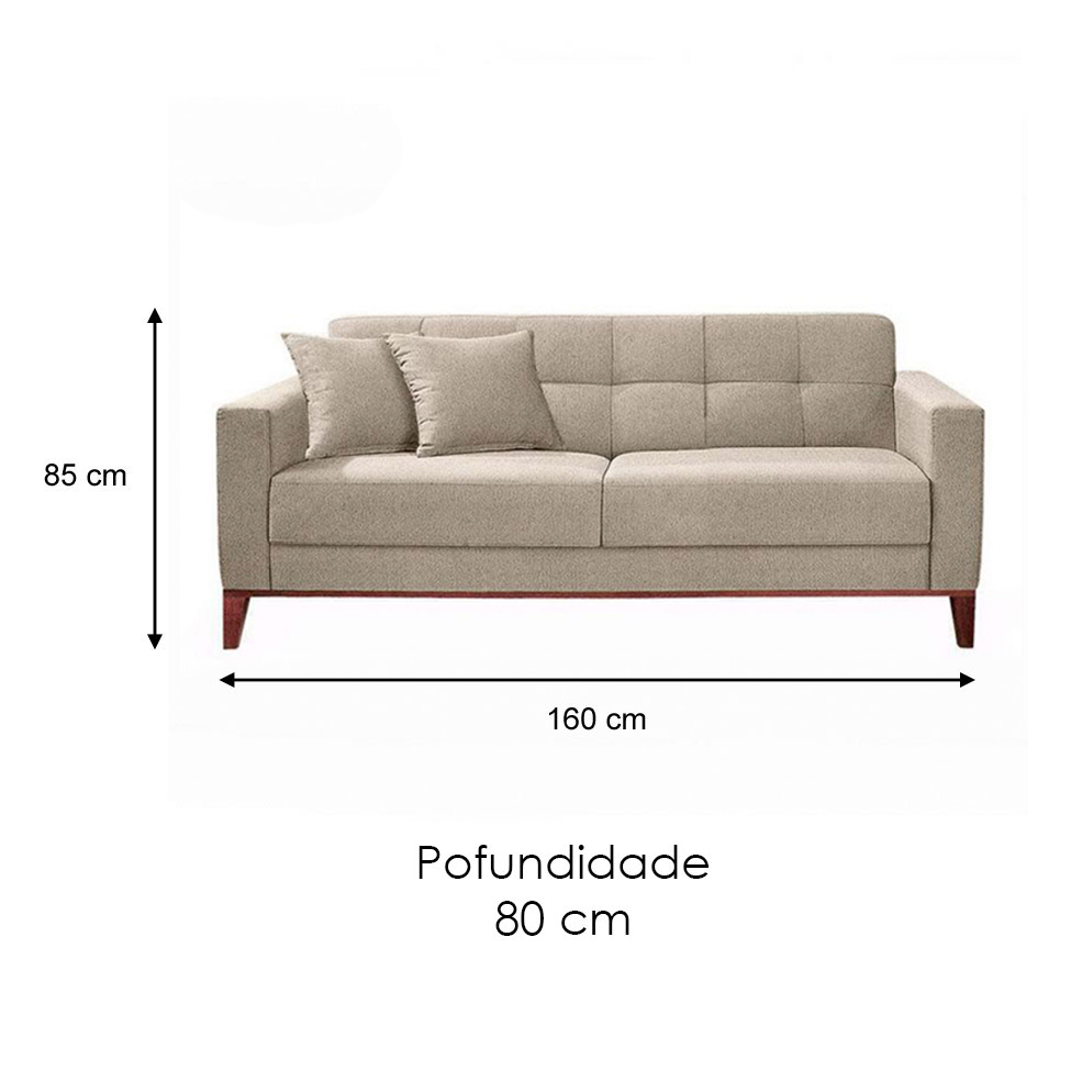 Conjunto de Sofá 2 e 3 Lugares Kivik Bege